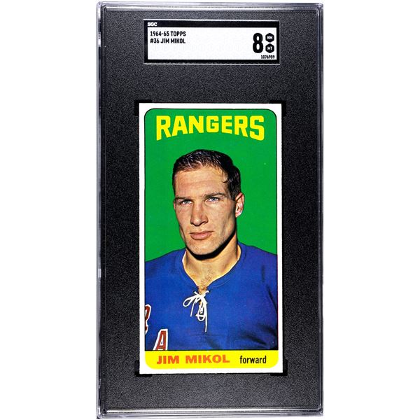 1964-65 Topps #36 Jim Mikol RC (SGC 8)