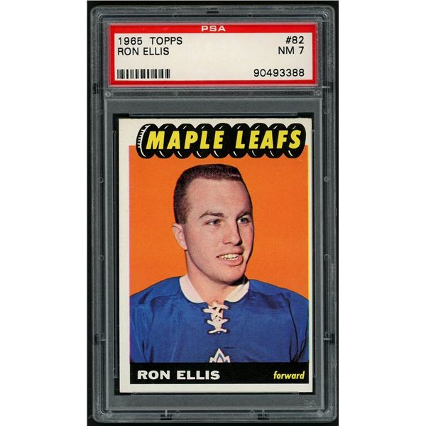 1965-66 Topps #82 Ron Ellis RC (PSA 7)