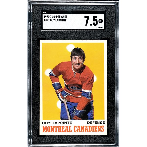 1970-71 O-Pee-Chee #177 Guy Lapointe RC (SGC 7.5)