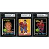 Image 1 : Lot of 3 x KSA-graded 1970-71 OPC Hall of Famers