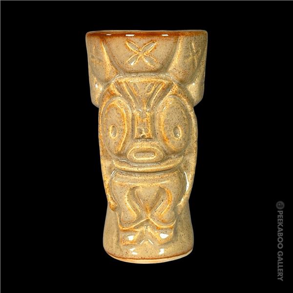 CHEEKY TAHITI TIKI BEIGE 2ND EDITION TIKI MUG.
