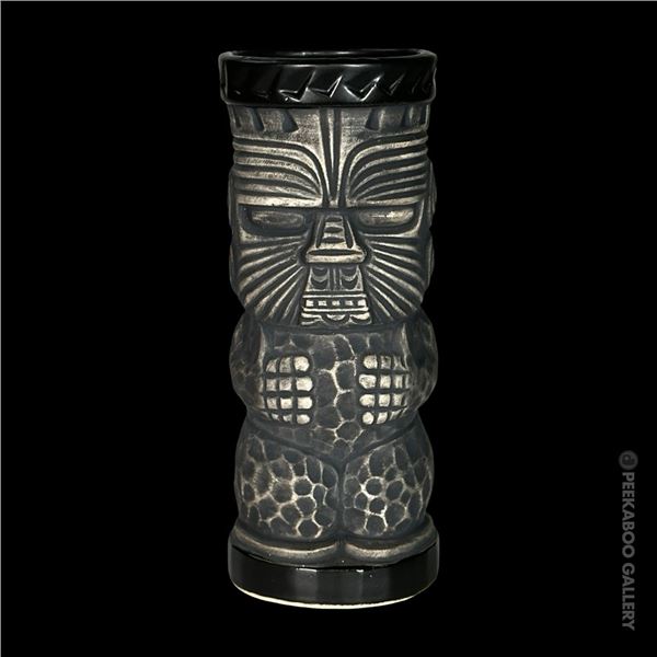 BLACK MAORI TIKI MUG FOR THE ISLANDER-STOCKTON, CA.