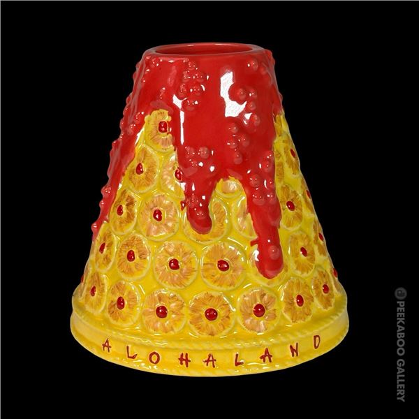 FUN PINEAPPLE "PUDCANO" CHARLES PHOENIX SIGNED TIKI MUG.