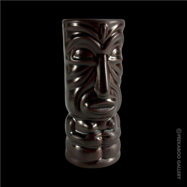 UNIQUE BROWN "MODERN CHINA" TIKI MUG.