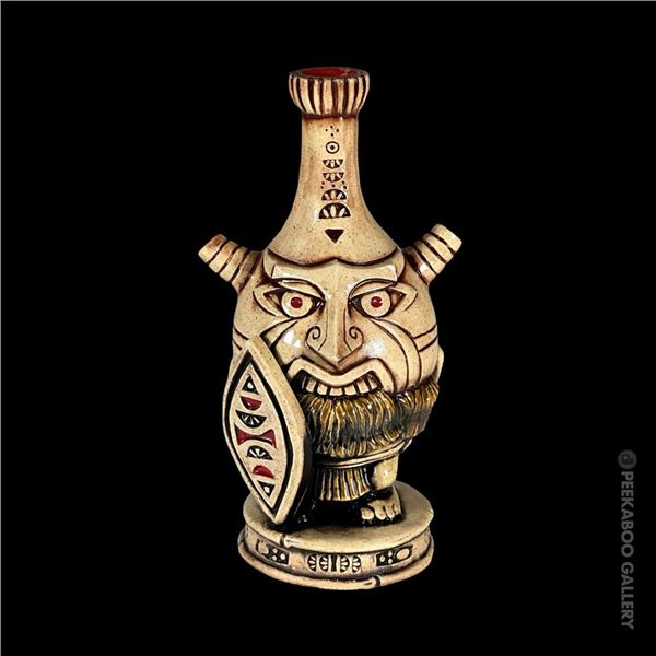 EEKUM BOOKUM TIKI CALIENTE 15 BROWN ALOHA JHOE TIKI MUG.