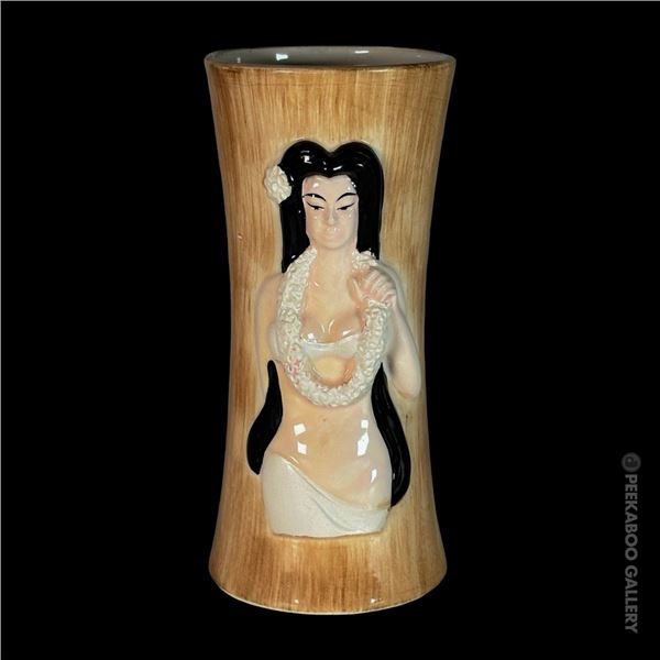 BALI HAI LEI-HOLDING HULA GIRL TIKI MUG.