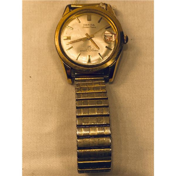 1924 Orfina Golden Flame 25 Jewels Special Automatic