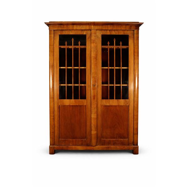 Biedermeier Wardrobe Converted to Shelving Cabinet