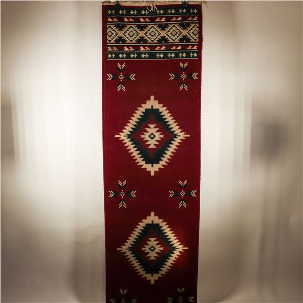 Southwestern Zapotec-Style Handwoven Wool Runner, 23 x 90 Inches