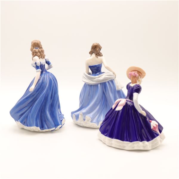 Group of Three Royal Doulton Pretty Ladies Figurines with Boxes