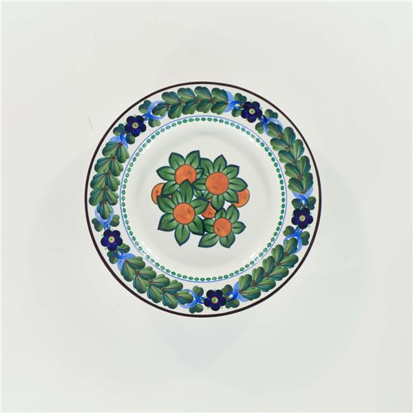 Three Continental Hand-Painted Ceramic Wall Plates, Including Schramberg