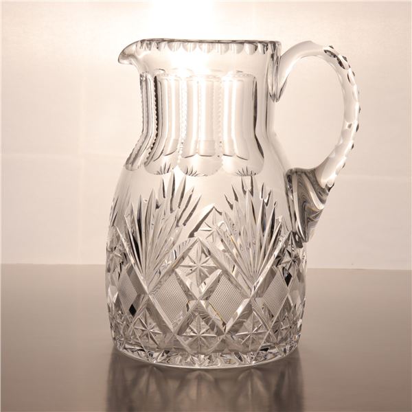 Hand-Cut Crystal Water Pitcher