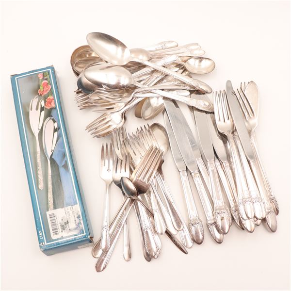 1847 Rogers Bros Silver-Plated Flatware Assortment