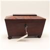 Image 1 : Mahogany Tea Caddy and Inlaid Domed Box