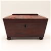 Image 2 : Mahogany Tea Caddy and Inlaid Domed Box
