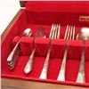 Image 2 : 1847 Rogers Bros. silver-plated flatware service in fitted case