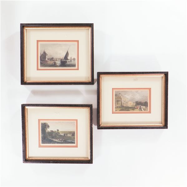 Group of Six Framed 19th-Century and Later Prints, including Berlin Views after Eduard Gärtner