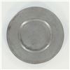 Image 1 : Antique Pewter Plate with Engraved Rim Detail