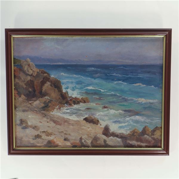 Attributed to Stöhr, 1911 Coastal Scene