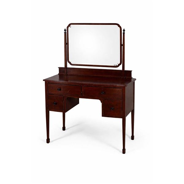 Mahogany Dressing Table with Tilting Mirror