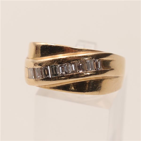 Gent’s 14K Yellow Gold and Diamond Ring