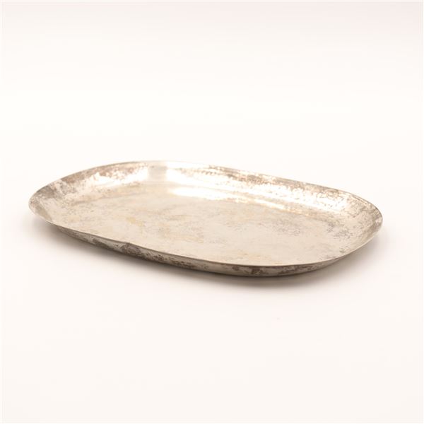 German 835 Silver Handmade Tray