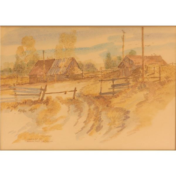 Meredith Evans (1919–1996), The Sentinel, Granada Alta, 1971, Original Oil Sketch