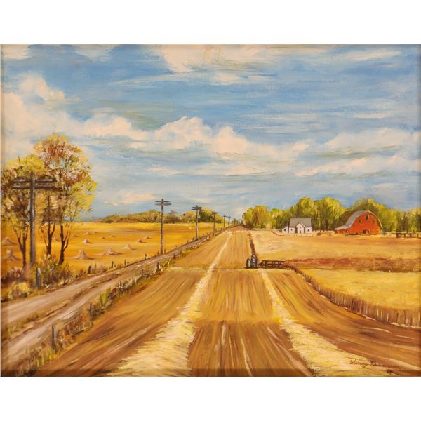 Wendy Rasmusson, Country Road with Homestead, 1981