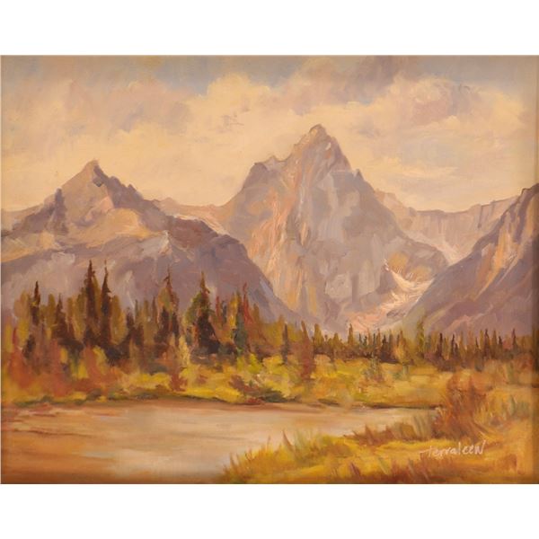 Terraleen Hrycun (Terry Hrycun), Snake Mountain Landscape, signed