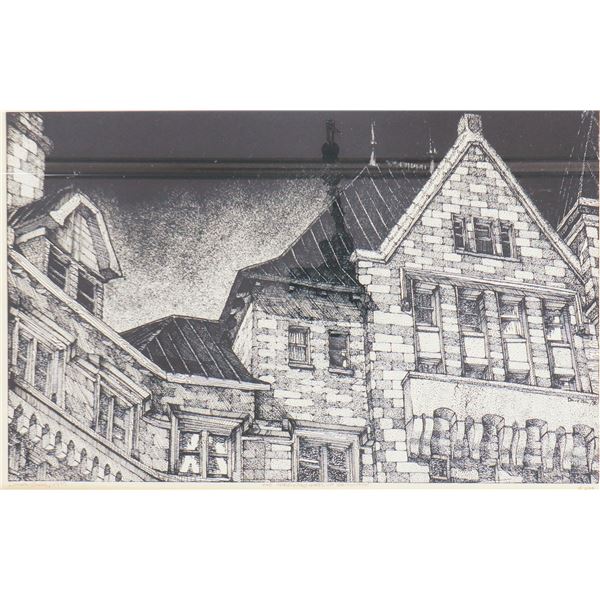 David Ball (likely British/Canadian, 20th/21st century), Hotel Macdonald, Edmonton, 1981, Artist-Sig