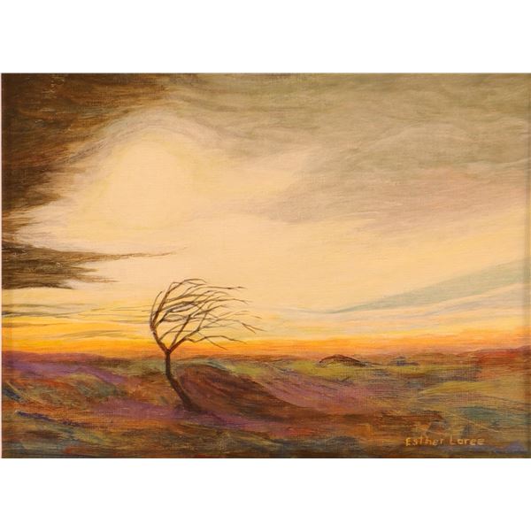 Esther Loree, Tossed About, Acrylic on Board