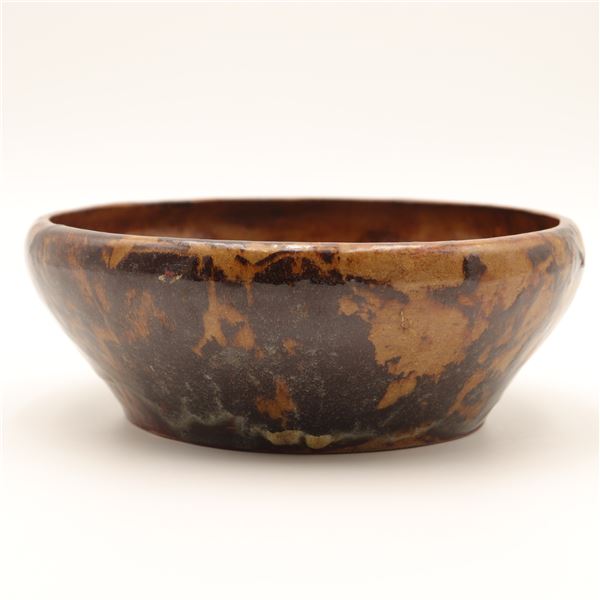 Mottled Brown Studio Pottery Bowl