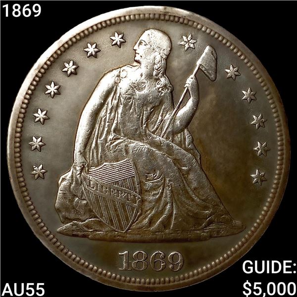 1869 Seated Liberty Dollar HIGH GRADE