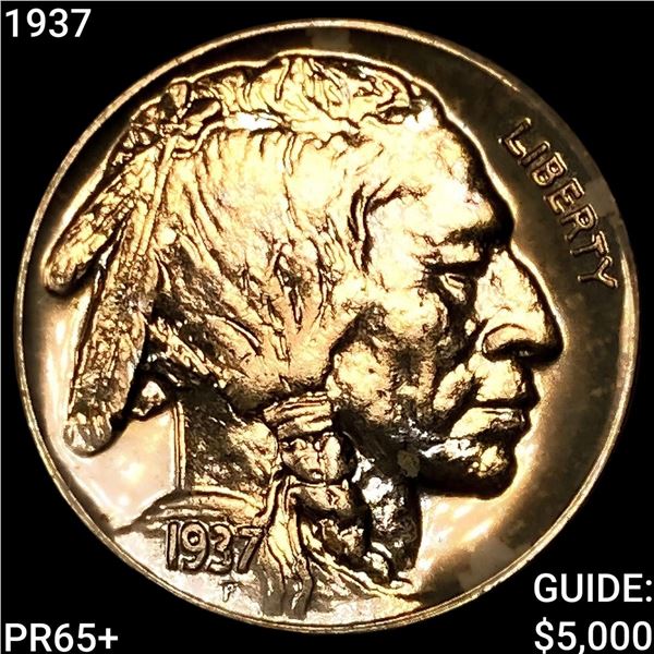 1937 Buffalo Nickel GEM PROOF +