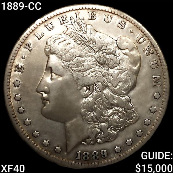 1889-CC Morgan Silver Dollar NEARLY UNCIRCULATED