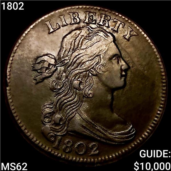 1802 Draped Bust Large Cent UNCIRCULATED