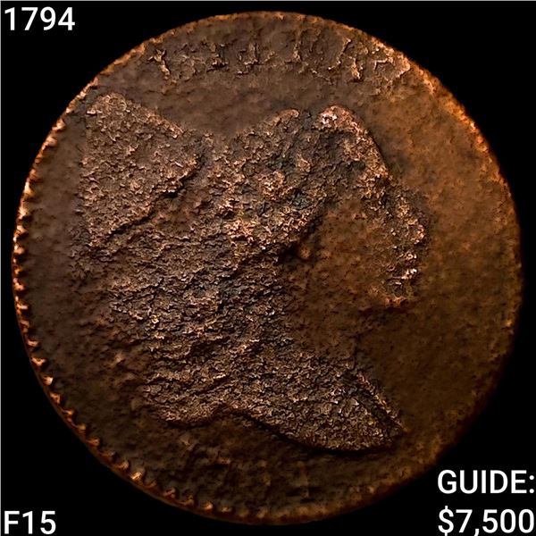 1794 Liberty Cap Large Cent NICELY CIRCULATED
