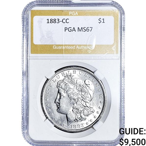 1883-CC Morgan Silver Dollar PGA MS67
