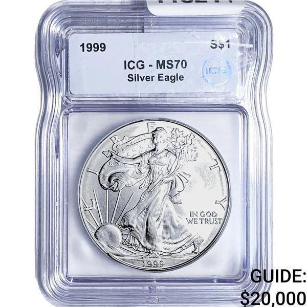 1999 Silver Eagle ICG MS70