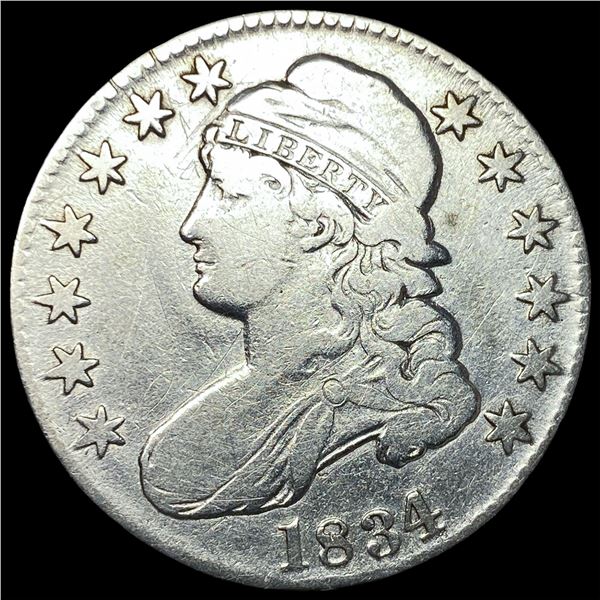 1834 Capped Bust Half Dollar LIGHTLY CIRCULATED