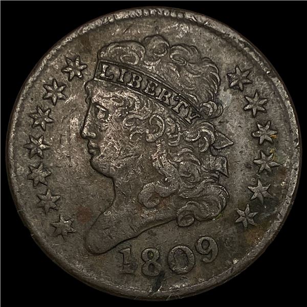 1809 Classic Head Half Cent NEARLY  UNCIRCULATED