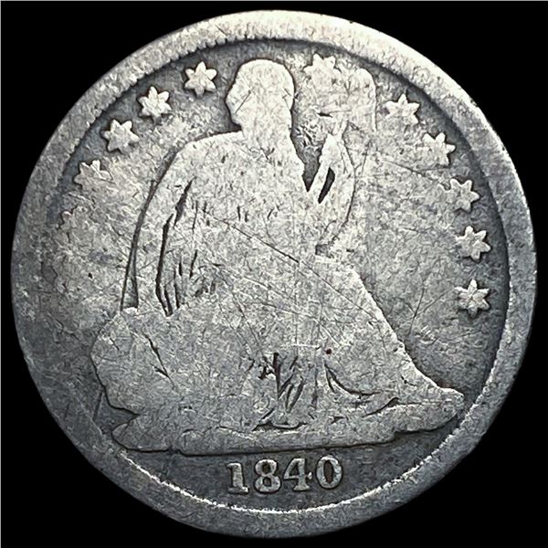 1840 Seated Liberty Dime NICELY CIRCULATED