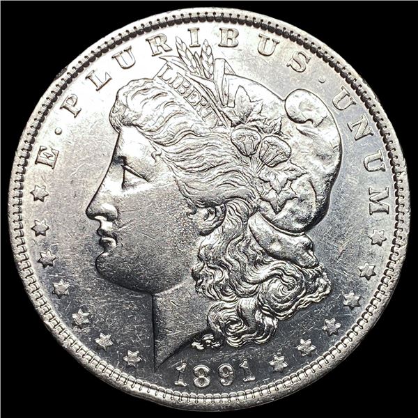 1891 Silver Morgan Dollar CLOSELY  UNCIRCULATED