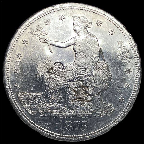 1875-S Silver Trade Dollar HIGH GRADE CHOPMARK