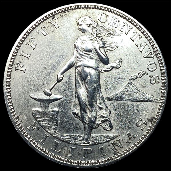 1904 Philippines Silver 50 Centavos CHOICE PROOF