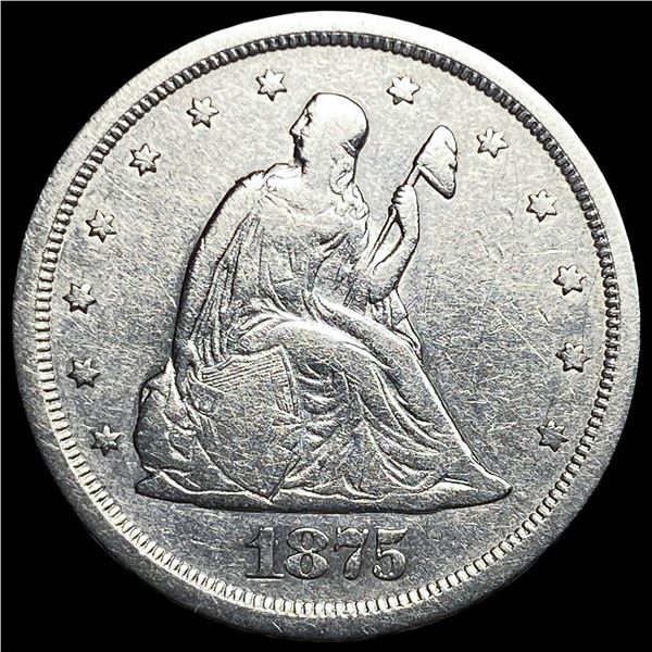 1875-S Silver Twenty Cents NEARLY  UNCIRCULATED
