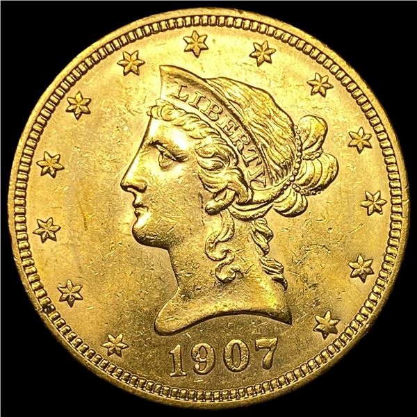1907 Liberty Head $10 Gold Eagle UNCIRCULATED
