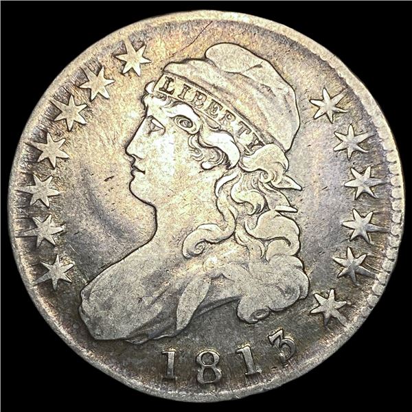 1813 Capped Bust Half Dollar ABOUT  UNCIRCULATED
