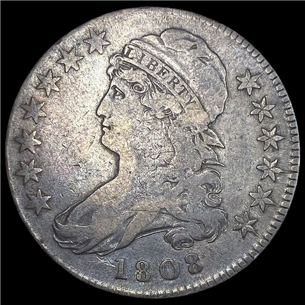 1808 Capped Bust Half Dollar LIGHTLY  CIRCULATED