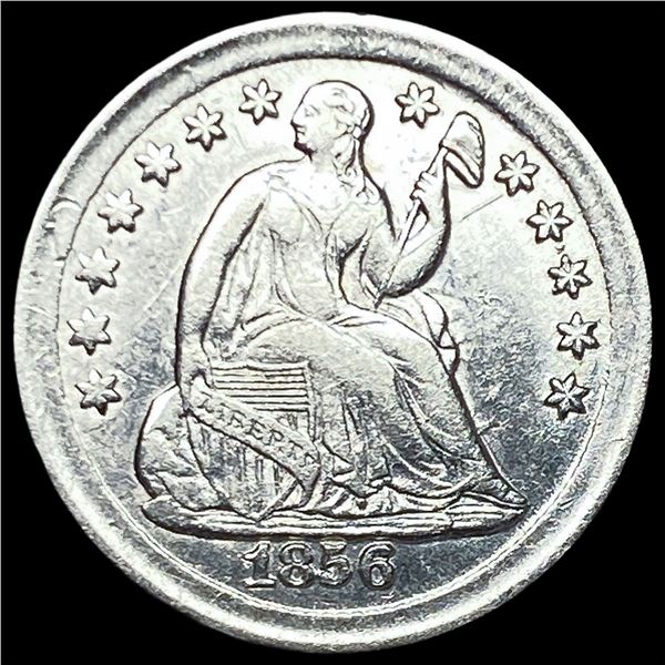 1856 Seated Liberty Silver Half Dime CHOICE  AU